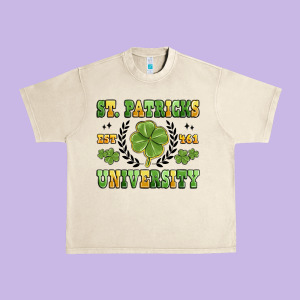 St. Patricks University Urban Heavy Tee Designed By Maliassmallbusiness