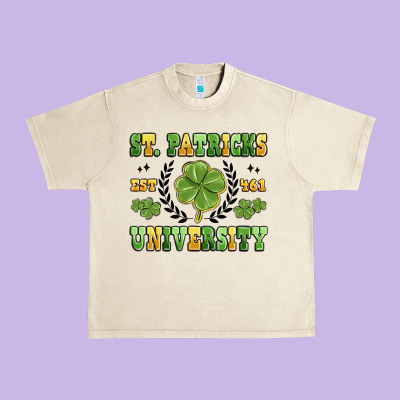 St. Patricks University Urban Heavy Tee Designed By Maliassmallbusiness