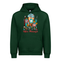 Forest Green dental office manager cold drink frappe Urban Hoodie - FaDigitalArtStudio