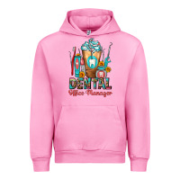 Fuchsia Pink dental office manager cold drink frappe Urban Hoodie - FaDigitalArtStudio