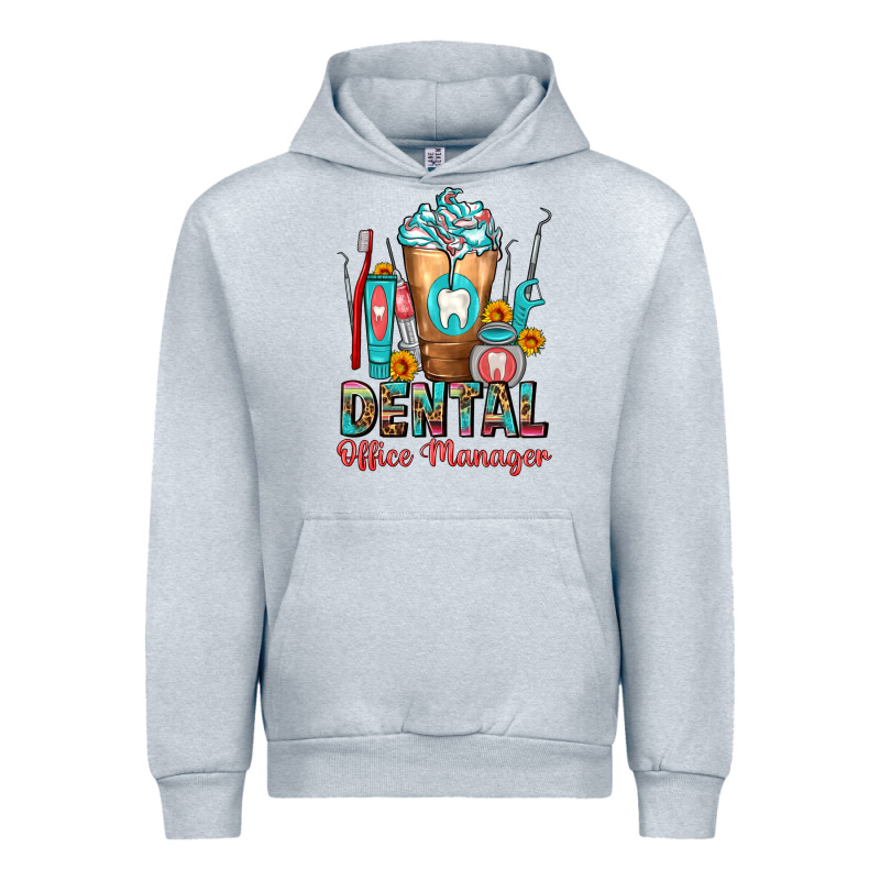 Dental Office Manager Cold Drink Frappe Urban Hoodie by FaDigitalArtStudio | Teevron