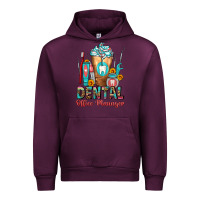 Mauve Wine dental office manager cold drink frappe Urban Hoodie - FaDigitalArtStudio