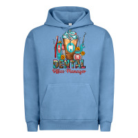 Pigment Pebble Blue dental office manager cold drink frappe Urban Hoodie - FaDigitalArtStudio
