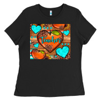 Black teacher hearts Ladies Tee - JahusDesignShop