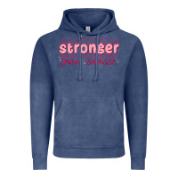 Vintage Denim stronger than cancer Vintage Hoodie - MaliasSmallBusiness