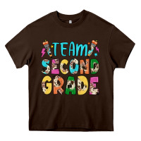 Chocolate Brown team second grade Heavy Core Tee - JahusDesignShop