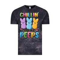 Cloud Black chillin' with my peeps Vintage Tee - MaliasSmallBusiness
