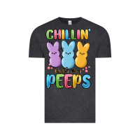 Vintage Black chillin' with my peeps Vintage Tee - MaliasSmallBusiness