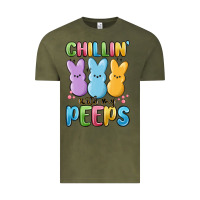 Vintage Olive chillin' with my peeps Vintage Tee - MaliasSmallBusiness