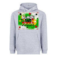 Heather Grey black and proud Heavyweight Hoodie - CowGirlArtShop