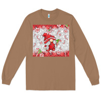 Toasted Coconut candy cane gnome Long Sleeve Tee - MaliasSmallBusiness