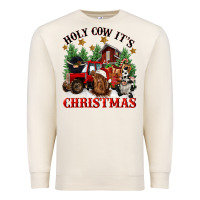 Sandshell holy cow its christmas Premium Sweatshirt - CowGirlArtShop