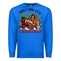 True Royal holy cow its christmas Premium Sweatshirt - CowGirlArtShop