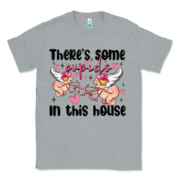 Heather Grey there's some cupid's in this house Classic Tee - MaliasSmallBusiness