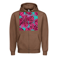 Chestnut breast cancer seamless pattern Zipper Hoodie - texasbilliewilder
