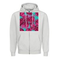 Breast Cancer Seamless Pattern Zipper Hoodie | Teevron