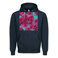 Navy breast cancer seamless pattern Zipper Hoodie - texasbilliewilder