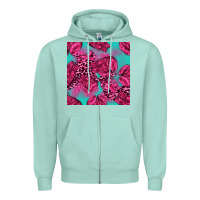 Seafoam breast cancer seamless pattern Zipper Hoodie - texasbilliewilder