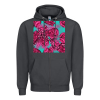 Smoke breast cancer seamless pattern Zipper Hoodie - texasbilliewilder