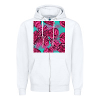 White breast cancer seamless pattern Zipper Hoodie - texasbilliewilder