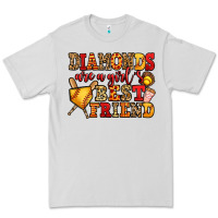 Diamonds Are A Girl's Best Friend Softball Premium Tee | Teevron