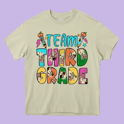 Team Third Grade Heavy Core Tee Designed By Jahusdesignshop