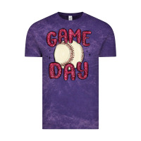 Cloud Purple game day baseball Vintage Tee - MaliasSmallBusiness
