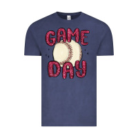 Vintage Denim game day baseball Vintage Tee - MaliasSmallBusiness