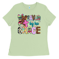 Matcha saved by his grace Ladies Tee - AdoDesignShop