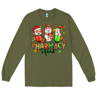 Army Green christmas pharmacy squad Long Sleeve Tee - MaliasSmallBusiness