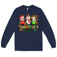 Navy christmas pharmacy squad Long Sleeve Tee - MaliasSmallBusiness