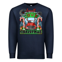 Navy small town christmas Premium Sweatshirt - CowGirlArtShop
