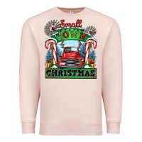 Pale Pink small town christmas Premium Sweatshirt - CowGirlArtShop