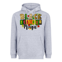 Heather Grey black teacher magic juneteenth Heavyweight Hoodie - CowGirlArtShop