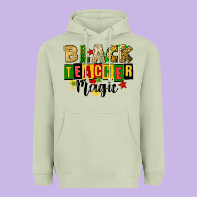 Black Teacher Magic Juneteenth Heavyweight Hoodie Designed By Cowgirlartshop