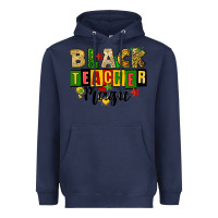 Navy black teacher magic juneteenth Heavyweight Hoodie - CowGirlArtShop