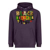 Plum black teacher magic juneteenth Heavyweight Hoodie - CowGirlArtShop
