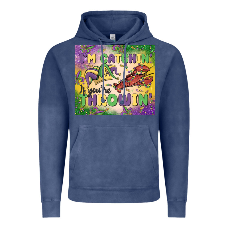 I'm Catchin' If You're Throwin Vintage Hoodie by MaliasSmallBusiness | Teevron