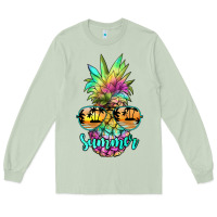 Matcha tie dye pineapple, summer Long Sleeve Tee - JahusDesignShop