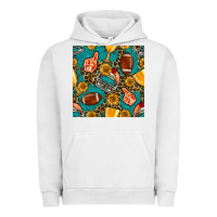Pigment Lunar Rock american football winner cup and helmet seamless pattern Urban Hoodie - BundleAndBundleShop