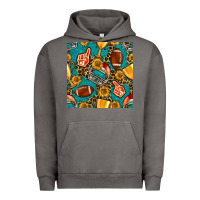 Pigment Tornado american football winner cup and helmet seamless pattern Urban Hoodie - BundleAndBundleShop