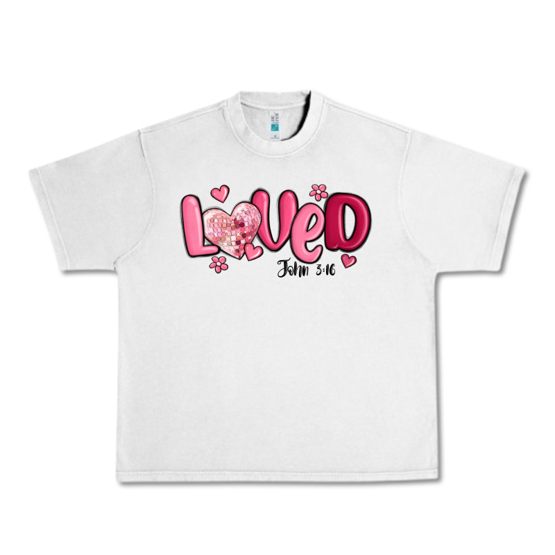 Valentine's Day Loved John 3 16 Urban Heavy Tee by MaliasSmallBusiness | Teevron