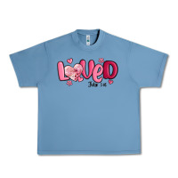 Pebble Blue valentine's day loved john 3 16 Urban Heavy Tee - MaliasSmallBusiness