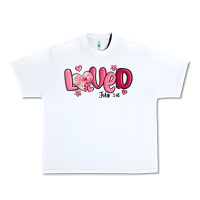 White valentine's day loved john 3 16 Urban Heavy Tee - MaliasSmallBusiness