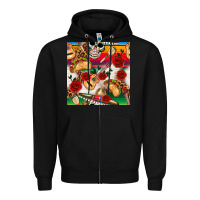 Black mexican  seamless pattern Zipper Hoodie - texasbilliewilder