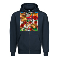 Navy mexican  seamless pattern Zipper Hoodie - texasbilliewilder