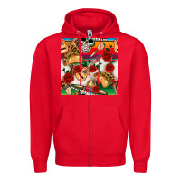 Red mexican  seamless pattern Zipper Hoodie - texasbilliewilder