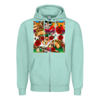 Seafoam mexican  seamless pattern Zipper Hoodie - texasbilliewilder