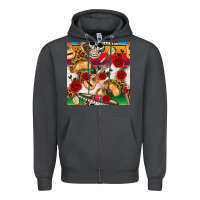 Smoke mexican  seamless pattern Zipper Hoodie - texasbilliewilder