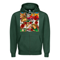 Sports Green mexican  seamless pattern Zipper Hoodie - texasbilliewilder